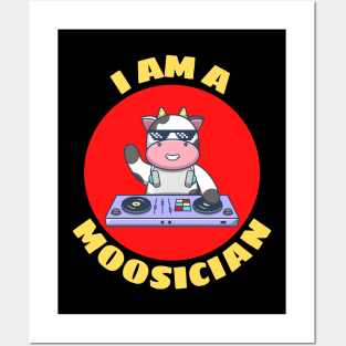 I Am A Moosician | Cow Pun Posters and Art